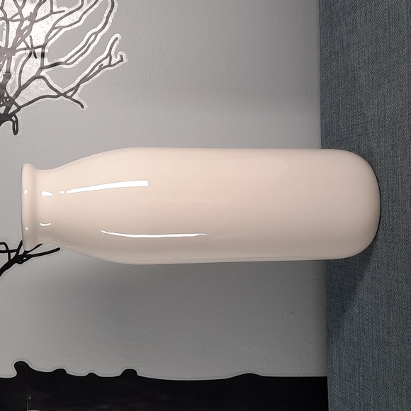 Ceramic Milk Bottle Shaped Flower Vase Happy Cow Dairy Savanah GA Urban Farm - Picture 2 of 4